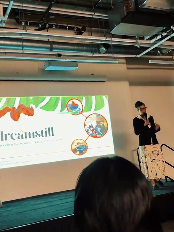 Dreamstill pitching at the 2026 chapter finals